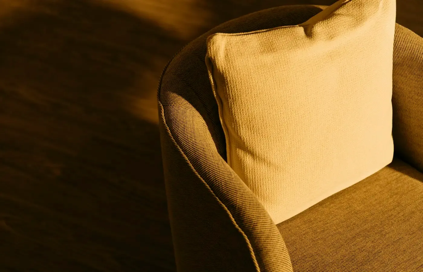 Foam and down sofa cushions