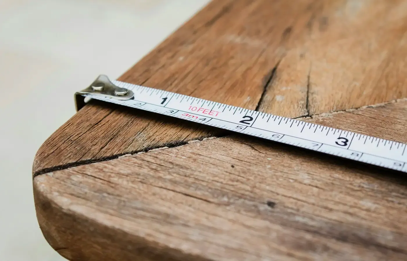 Measuring sofa seat depth