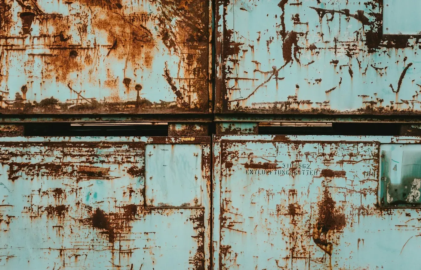 Rusty metal furniture hardware