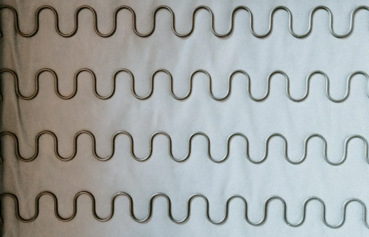 Underside of an upholstered sofa